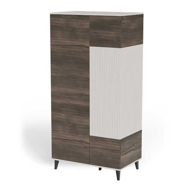 RANDOM 2 S-1 wardrobe, cashmere / walnut / black 10