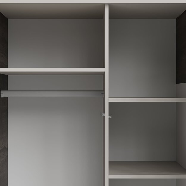 RANDOM 2 S-1 wardrobe, cashmere / walnut / black 2