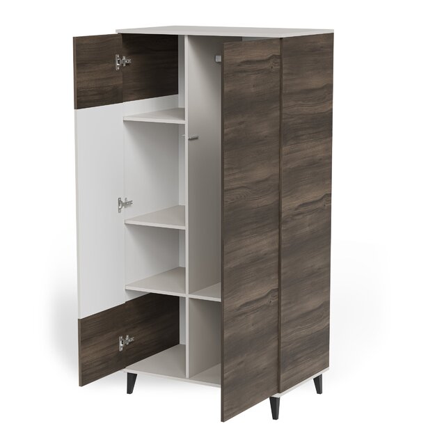 RANDOM 2 S-1 wardrobe, cashmere / walnut / black 8
