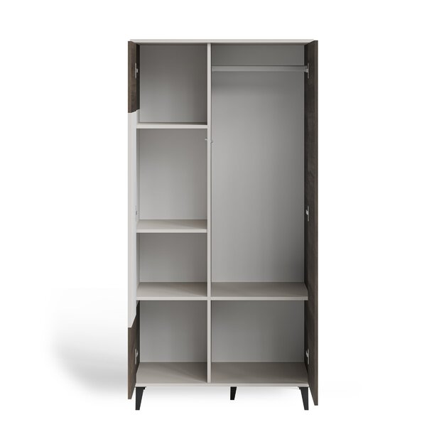 RANDOM 2 S-1 wardrobe, cashmere / walnut / black 4