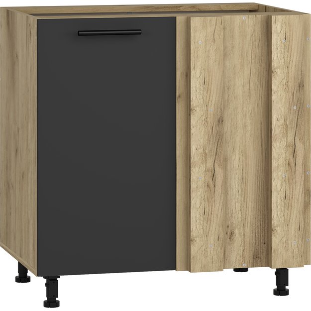 VENTO DN-100/82 corner lower cabinet, color: craft oak/antracite