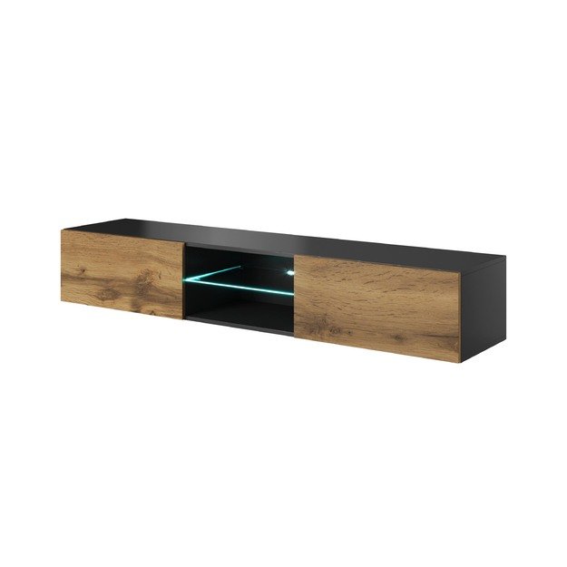 LIVO RTV-180W hanging TV-stand, color: antracite/votan oak