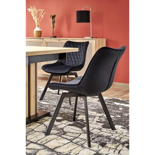 LAMELLO extension table, artisan oak / black 10
