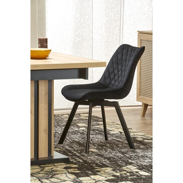 LAMELLO extension table, artisan oak / black 12