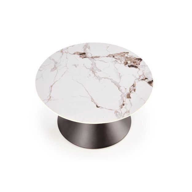 GORETTI coffee table, white marble / black 8
