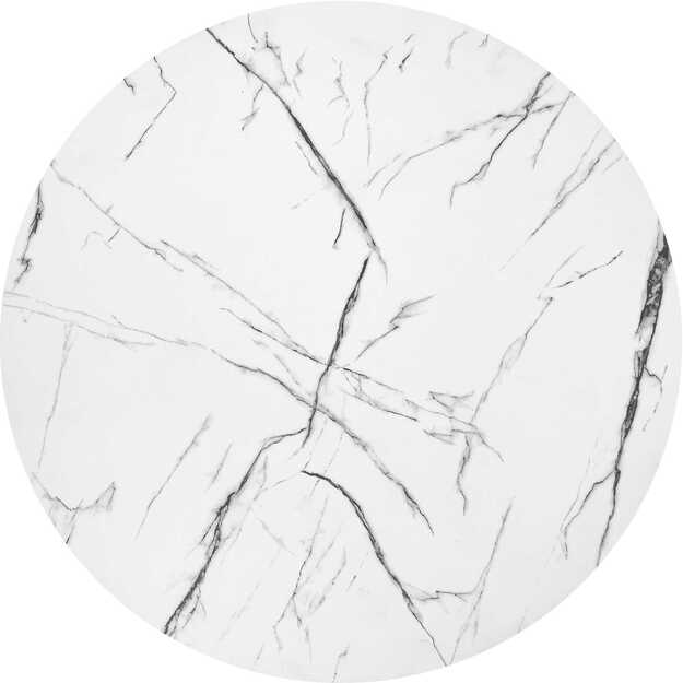 ANTICA coffee table top - white marble, frame - black (2box = 1pc) 1