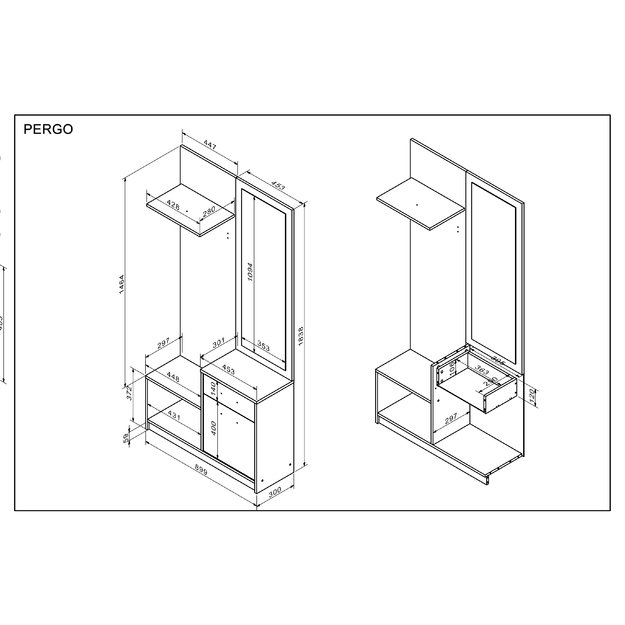 PERGO hall, color: artisan oak / cashmere 5
