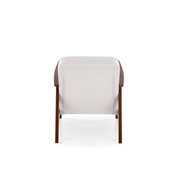 MILANO 1S, leisure chair, light beige CASTEL#04 / dark walnut 10