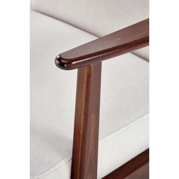 MILANO 1S, leisure chair, light beige CASTEL#04 / dark walnut 5