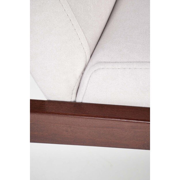 MILANO 1S, leisure chair, light beige CASTEL#04 / dark walnut 7