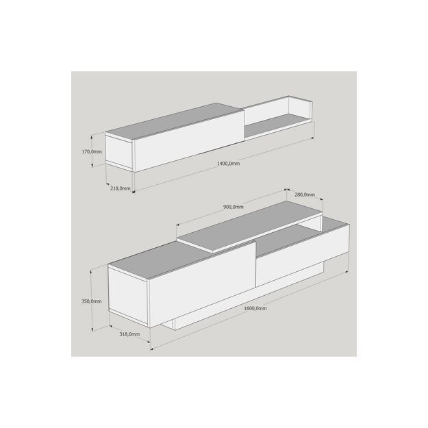 Elda - White, Walnut 5