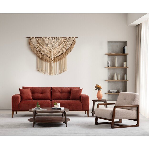 Sinor 3 Seater - Tile Red 1