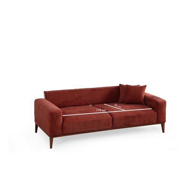 Sinor 3 Seater - Tile Red 10