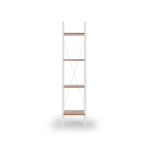 NARVIK REG1 shelving white / sonoma oak