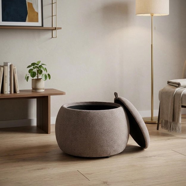 LUMI pouffe color: grey