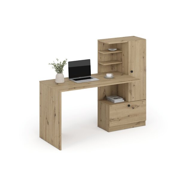 HOBAS desk, artisan oak