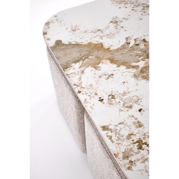 ARAKIS  c.table beige marble / walnut