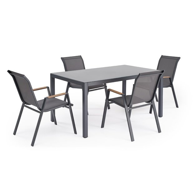 HOVER garden chair, grey / anthracite