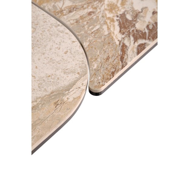 VESNA extension table, color: beige marble