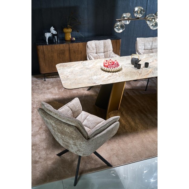 VESNA extension table, color: beige marble