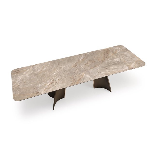 VESNA extension table, color: beige marble
