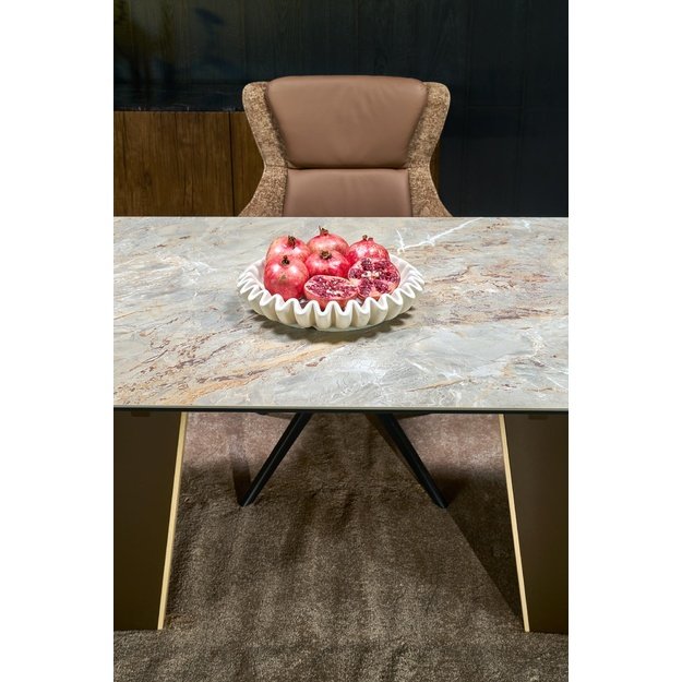 VESNA extension table, color: beige marble