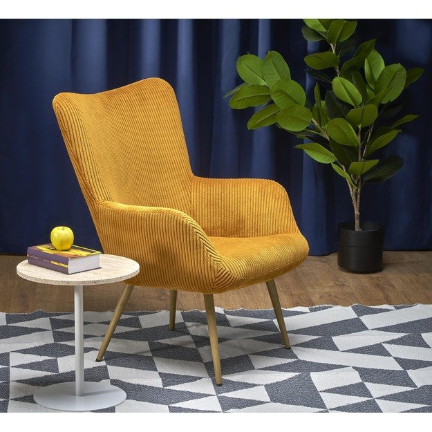AMARO leisure chair, mustard 2