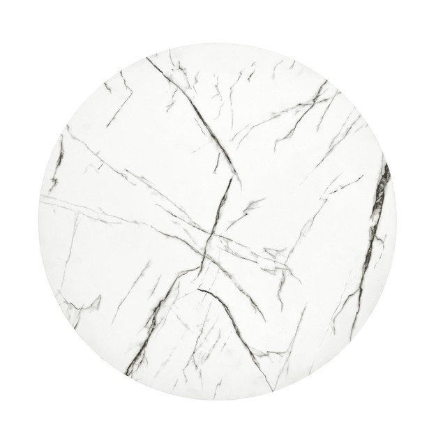 ANTICA M, c. table white marble table top - black frame 5