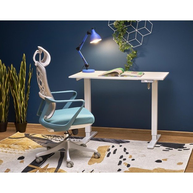 B53 desk with adjustable height,  white