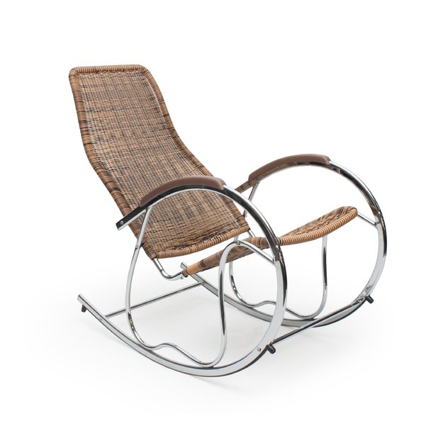 BEN rocking chair color: brown mix