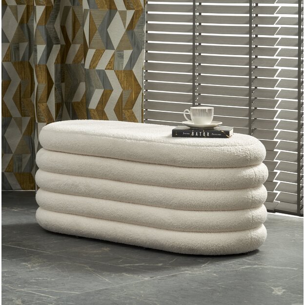 BLISS bench with storage function, creamy