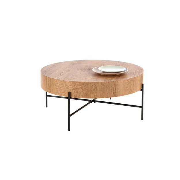 BROKLYN c. table natural oak / black
