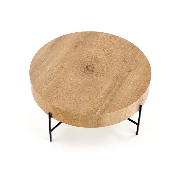 BROKLYN c. table natural oak / black 8