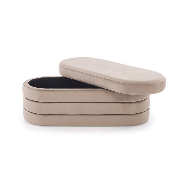 CALPI bench with storage function, beige 9