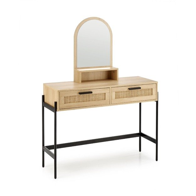 CARMEN console table, natural / black 18