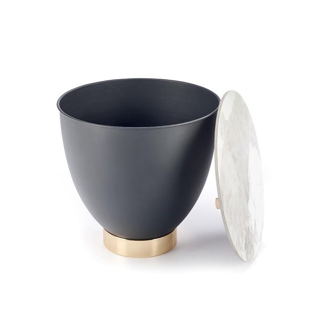 CECILIA_S coffee table, marble / grey / gold 2