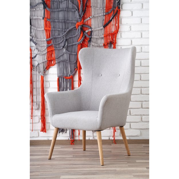 COTTO leisure chair, color: light grey 2