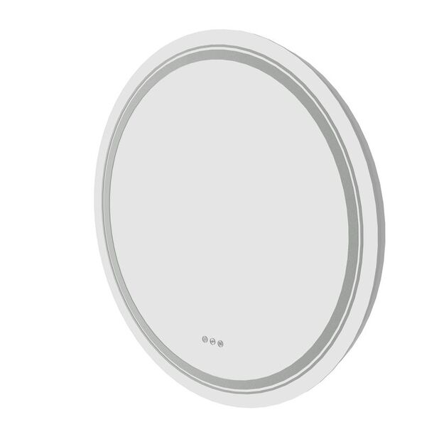 DOVER 80 bathroom wall mirror, silver 2