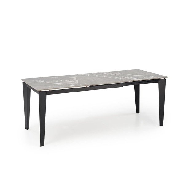 FELIX extension table, grey marble / black 23