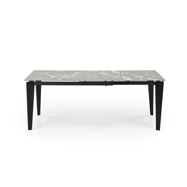 FELIX extension table, grey marble / black 22