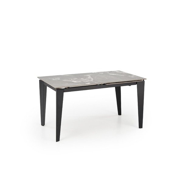 FELIX extension table, grey marble / black 9