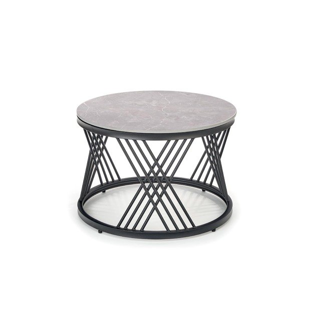 FLAMINGO set of 2 coffee tables, grey marble 2