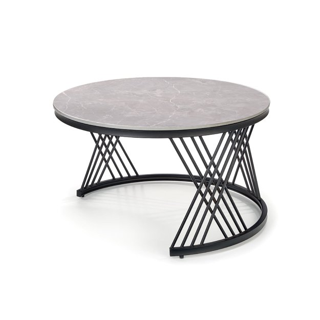 FLAMINGO set of 2 coffee tables, grey marble 4