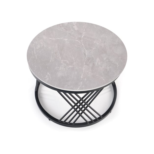 FLAMINGO set of 2 coffee tables, grey marble 3