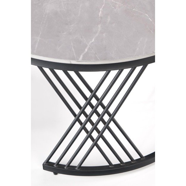 FLAMINGO set of 2 coffee tables, grey marble 6