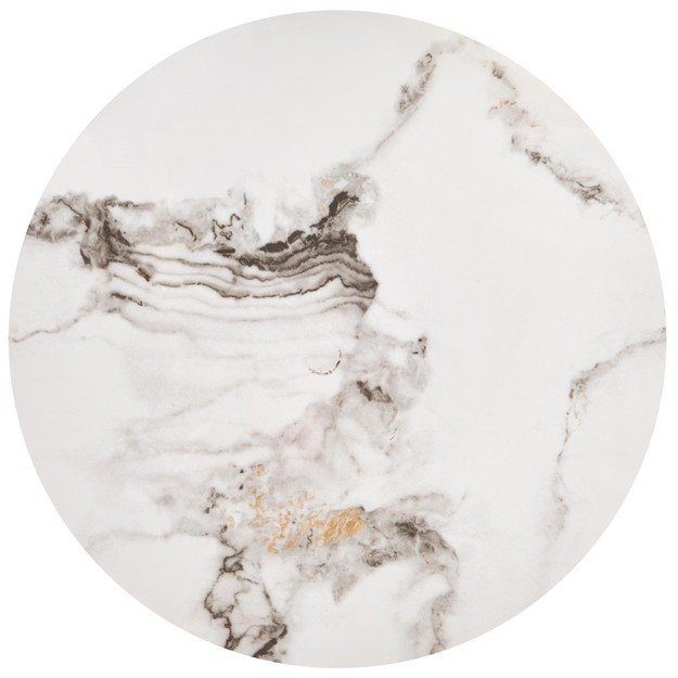 GILDA set of three coffee tables, white marble / black 15