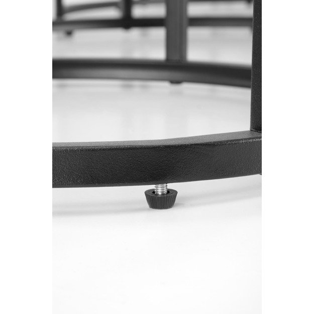 GILDA set of three coffee tables, white marble / black 22