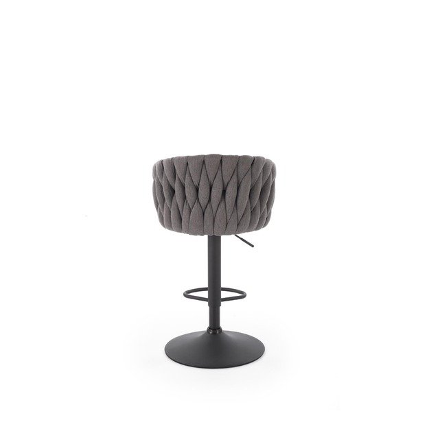 H125 bar stool, black / grey 1