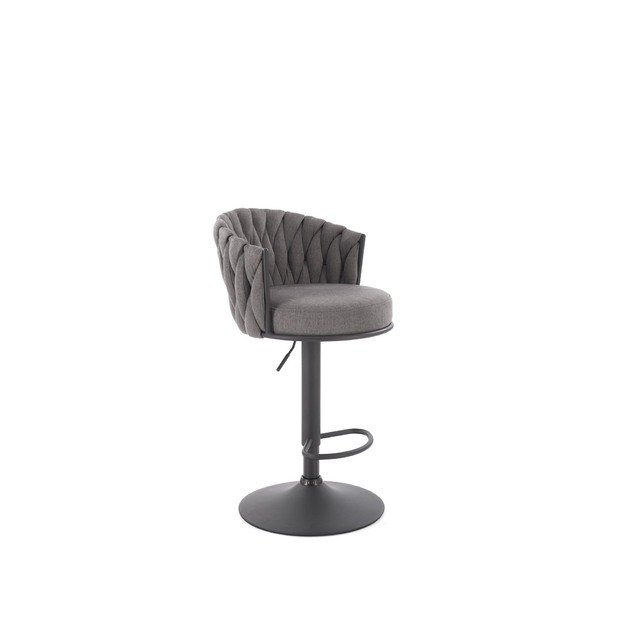 H125 bar stool, black / grey