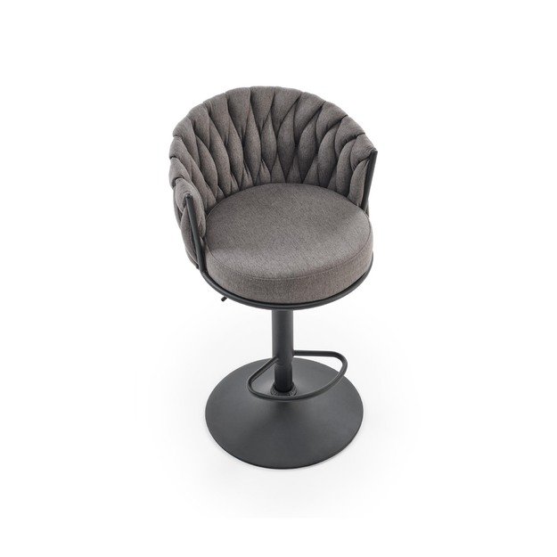 H125 bar stool, black / grey 10